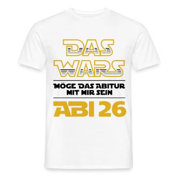 The Wars | Abi 2026 - Abitur - Gift - Men's T-Shirt - white - Front - AI Model Male 178 dark (178cm)