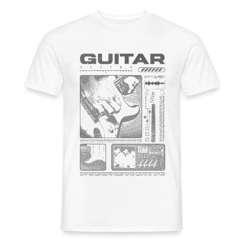 Guitariste Guitariste Rock Musicien streetwear - T-shirt homme - blanc - Devant - AI Model Male 178 dark (178cm)