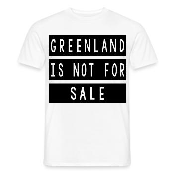 Greenland Is Not For Sale T-shirt - Männer T-Shirt - Weiß - Vorne - AI Model Male 178 dark (178cm)