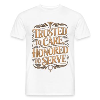 Nurse Practitioner Trusted To Care Primary Care - Männer T-Shirt - Weiß - Vorne - AI Model Male 178 dark (178cm)
