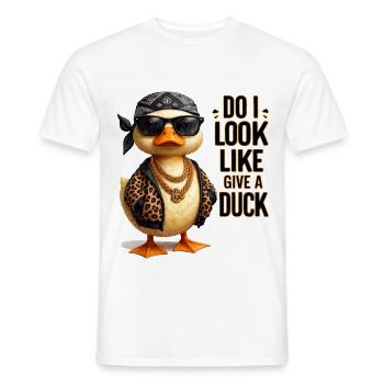 Do I Look Like I Give a Duck Ente - Männer T-Shirt - Weiß - Vorne - AI Model Male 178 dark (178cm)
