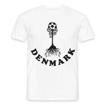 Arbre du football du Danemark - T-shirt homme - blanc - Devant - AI Model Male 178 dark (178cm)