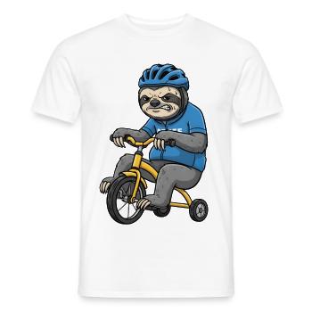 Vélo de route Vélo Vélo Sport Vélo VTT - T-shirt homme - blanc - Devant - AI Model Male 178 dark (178cm)