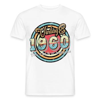 Millésime 1960 - T-shirt homme - blanc - Devant - AI Model Male 178 dark (178cm)