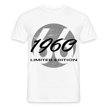 66th Birthday 1960 Gift for Men and Women - Men's T-Shirt - white - Front - AI Model Male 178 dark (178cm)