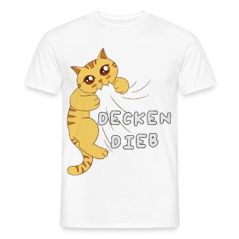 Favorite Blanket Thief Official Sleep Shirt - Men's T-Shirt - white - Front - AI Model Male 178 dark (178cm)