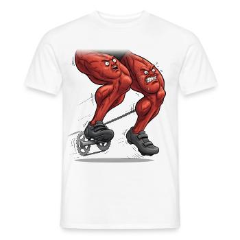 Vélo de route Vélo Vélo Sport Vélo VTT - T-shirt homme - blanc - Devant - AI Model Male 178 dark (178cm)