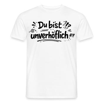 Unverhöflich - Männer T-Shirt - Weiß - Vorne - AI Model Male 178 dark (178cm)