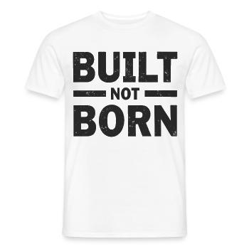 Succès de motivation en fitness construit, pas né. - T-shirt homme - blanc - Devant - AI Model Male 178 dark (178cm)