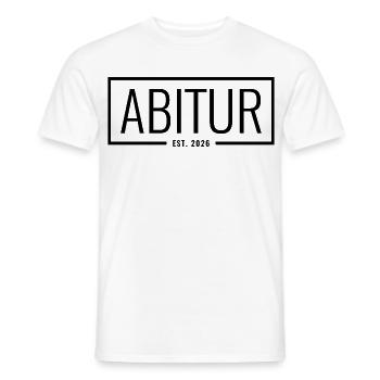 Abitur Est 2026 Abschluss Abi Schulabschluss - Männer T-Shirt - Weiß - Vorne - AI Model Male 178 dark (178cm)
