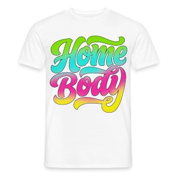 Homebody / Stubenhocker / Daheim / Zuhause / Home - Männer T-Shirt - Weiß - Vorne - AI Model Male 178 dark (178cm)