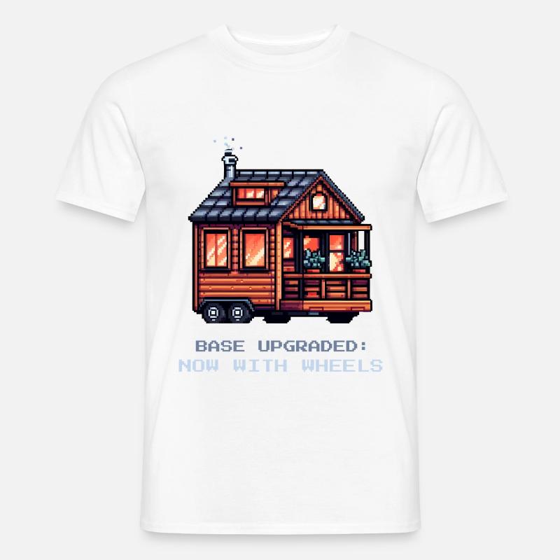 Basic upgrade on wheels | Tiny House - Men's T-Shirt - white