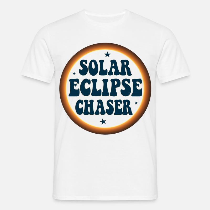 Solar eclipse chaser - Männer T-Shirt - Weiß