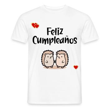Happy birthday - Men's T-Shirt - white - Front - AI Model Male 178 dark (178cm)