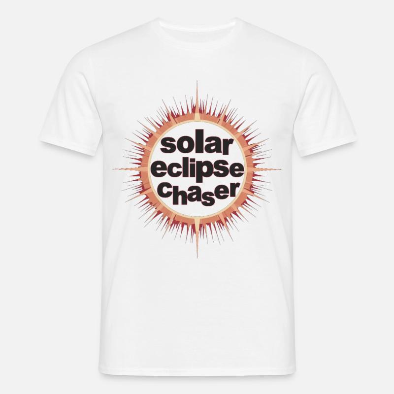 Solar eclipse chaser - Men's T-Shirt - white