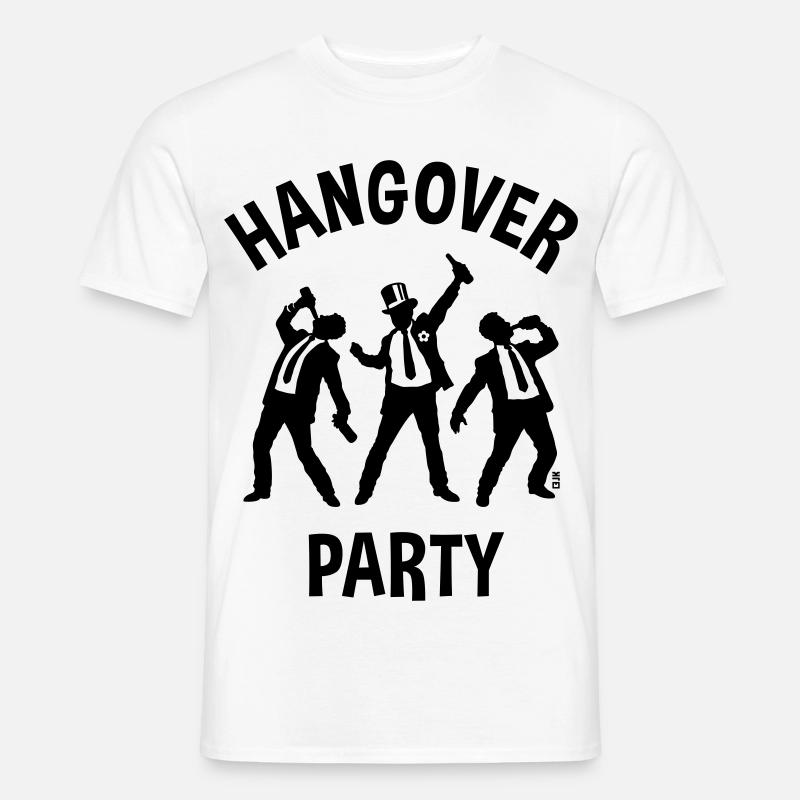 Festa per la sbornia (Birra per addio al celibato, B) - T-shirt uomo - bianco