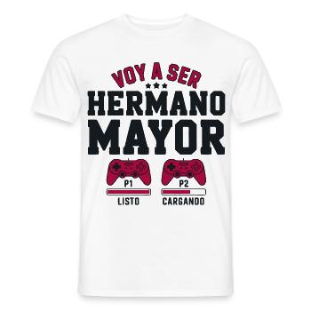 Ich werde ein großer Bruder sein - Männer T-Shirt - Weiß - Vorne - AI Model Male 178 dark (178cm)