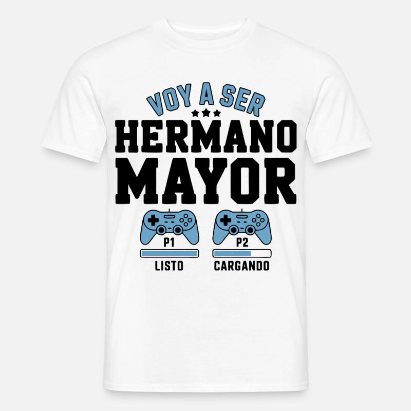 Ich werde ein großer Bruder sein - Männer T-Shirt - Weiß