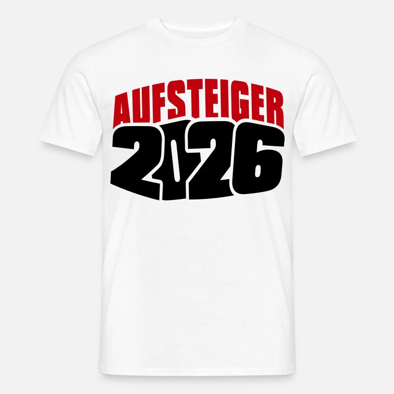 Aufsteiger 2026 Aufstieg - Männer T-Shirt - Weiß