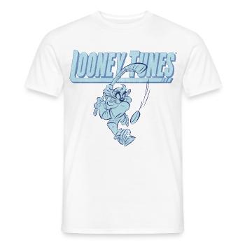 Looney Tunes Eishockey Tasmanian Devil - Männer T-Shirt - Weiß - Vorne - AI Model Male 178 dark (178cm)