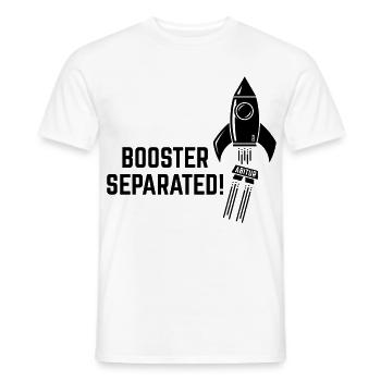 Booster Separated! (Abitur / Abitur / Abiturient / B) - Men's T-Shirt - white - Front - AI Model Male 178 dark (178cm)