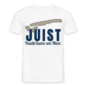Juist -  Inselträume am Meer - Männer T-Shirt - Weiß - Vorne - AI Model Male 178 dark (178cm)