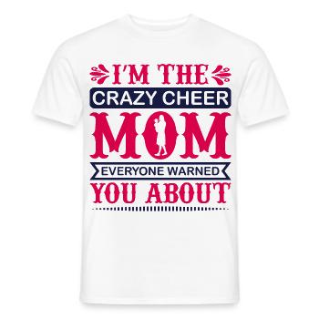 Cheer fou maman, tout le monde t’a prévenu à propos de la chemise - T-shirt homme - blanc - Devant - AI Model Male 178 dark (178cm)