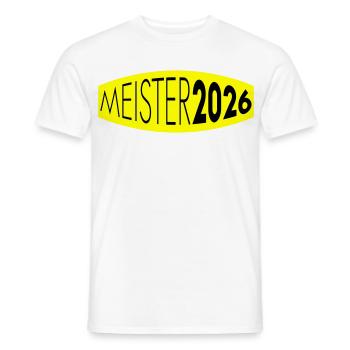 Champion 2026 Championship - Men's T-Shirt - white - Front - AI Model Male 178 dark (178cm)
