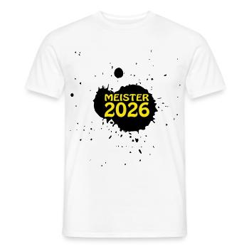 Meister 2026 Meisterschaft - Männer T-Shirt - Weiß - Vorne - AI Model Male 178 dark (178cm)