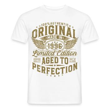 Cadeau d’anniversaire original de 1996 - T-shirt homme - blanc - Devant - AI Model Male 178 dark (178cm)