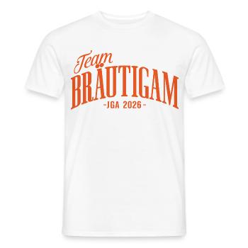 Enterrement de vie de garçon du Marié de l’équipe 2026 - T-shirt homme - blanc - Devant - AI Model Male 178 dark (178cm)