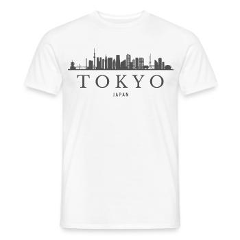 Tokio, Japan, Skyline von Tokio - Männer T-Shirt - Weiß - Vorne - AI Model Male 178 dark (178cm)