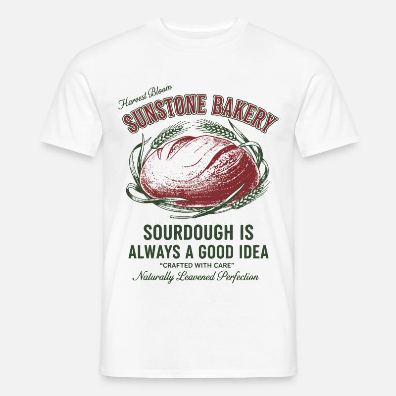 Sourdough Bread Baking Baker Sunstone Bakery - Männer T-Shirt - Weiß