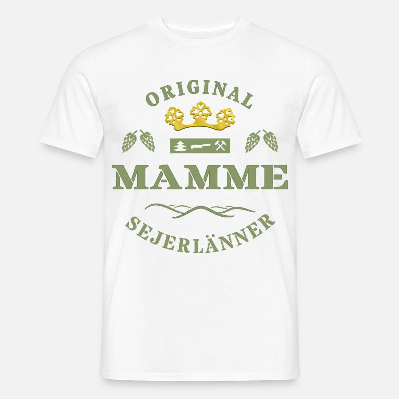 Sejerlänner Mamme Siegerländer Mutter Krönchen - Männer T-Shirt - Weiß