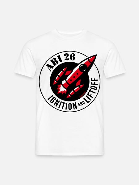 Abi 26 Ignition And Liftoff (Abitur 2026 / POS3C) - Männer T-Shirt - Weiß
