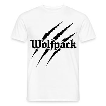 Wolfsrudel - Männer T-Shirt - Weiß - Vorne - AI Model Male 178 dark (178cm)