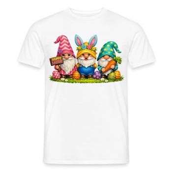 Costume de Pâques Gnomes Drôles Gnomes - T-shirt homme - blanc - Devant - AI Model Male 178 dark (178cm)