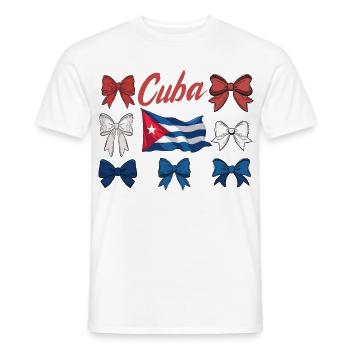 Kuba Stolz & Heimat - Cuba Flagge Design - Männer T-Shirt - Weiß - Vorne - AI Model Male 178 dark (178cm)