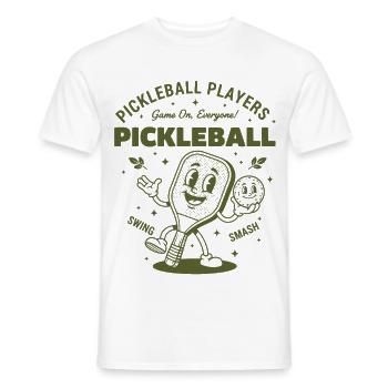Pickleball-Spieler lustige Pickleball-Liebe - Männer T-Shirt - Weiß - Vorne - AI Model Male 178 dark (178cm)
