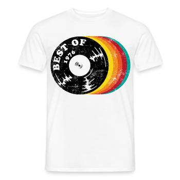 Le meilleur de 1976 - T-shirt homme - blanc - Devant - AI Model Male 178 dark (178cm)