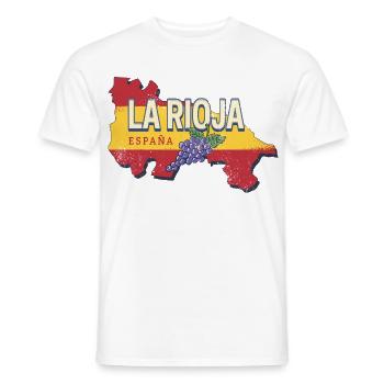 La Rioja Spanien Retro Region Reben Vintage Wein - Männer T-Shirt - Weiß - Vorne - AI Model Male 178 dark (178cm)