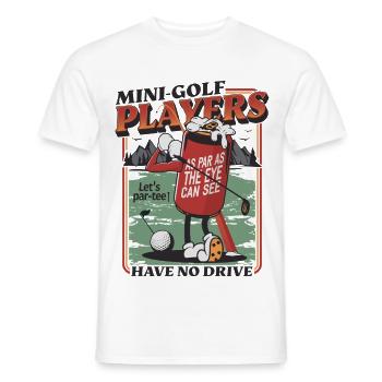 Lustiges Golfer Design für Golf Spieler - Männer T-Shirt - Weiß - Vorne - AI Model Male 178 dark (178cm)