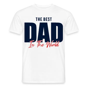 Bester Vater der Welt Geschenkhemd - Männer T-Shirt - Weiß - Vorne - AI Model Male 178 dark (178cm)