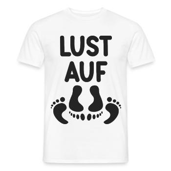 Lust auf Sex Humor Paar Fun Idee - Männer T-Shirt - Weiß - Vorne - AI Model Male 178 dark (178cm)