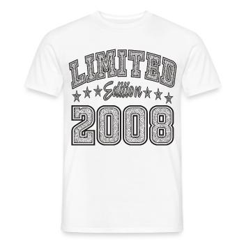Limited Edition 2008 Vintage Geburtstag - Männer T-Shirt - Weiß - Vorne - AI Model Male 178 dark (178cm)