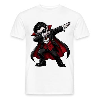 Dabbing Vampire - Men's T-Shirt - white - Front - AI Model Male 178 dark (178cm)