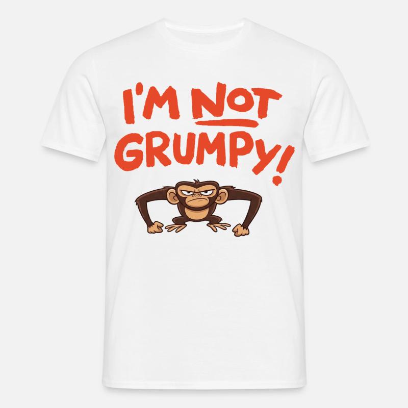 I´m not grumpy - Männer T-Shirt - Weiß