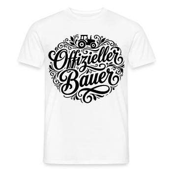 Offizieller Bauer - Männer T-Shirt - Weiß - Vorne - AI Model Male 178 dark (178cm)