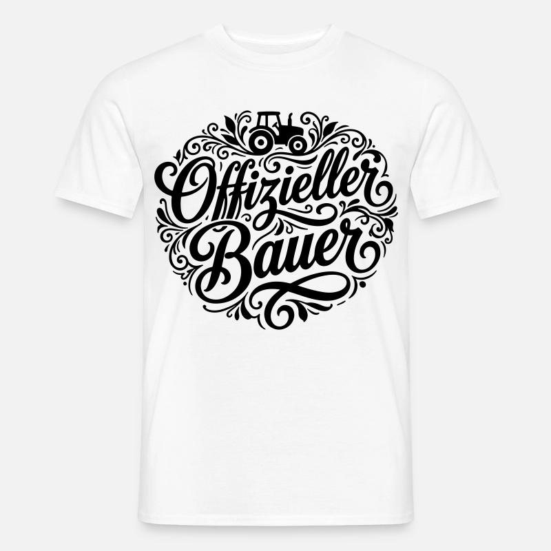 Offizieller Bauer - Männer T-Shirt - Weiß