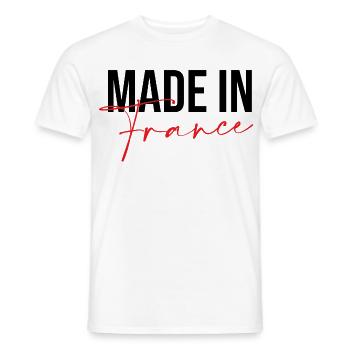 Hergestellt in Frankreich - Männer T-Shirt - Weiß - Vorne - AI Model Male 178 dark (178cm)
